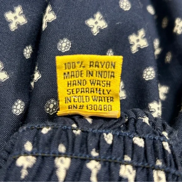 Devi Maxi Dress, Spaghetti Strap Navy Blue Long Boho Rayon Dress, Small / Medium - Picture 6 of 6